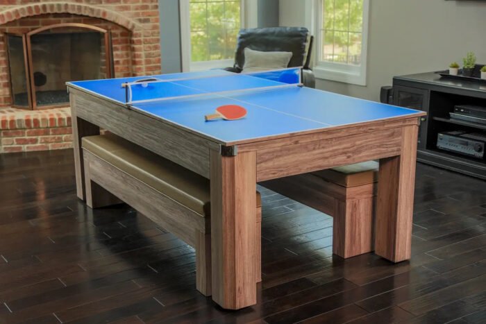 Hathaway Newport 7-ft Pool Table Combo – Dining & Benches - Image 5