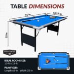 Hathaway Fairmont 6-ft Portable Pool Table - Image 2
