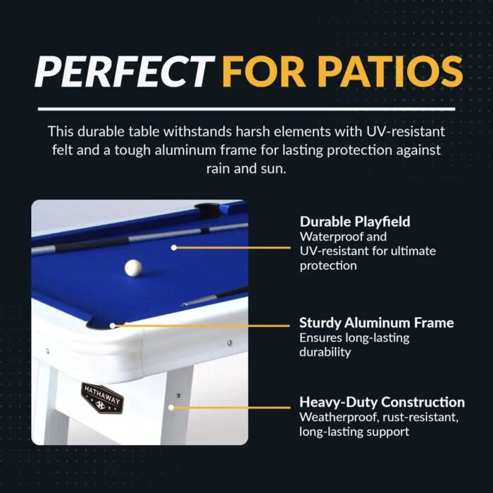 Hathaway Alpine Outdoor Pool Table - Image 3