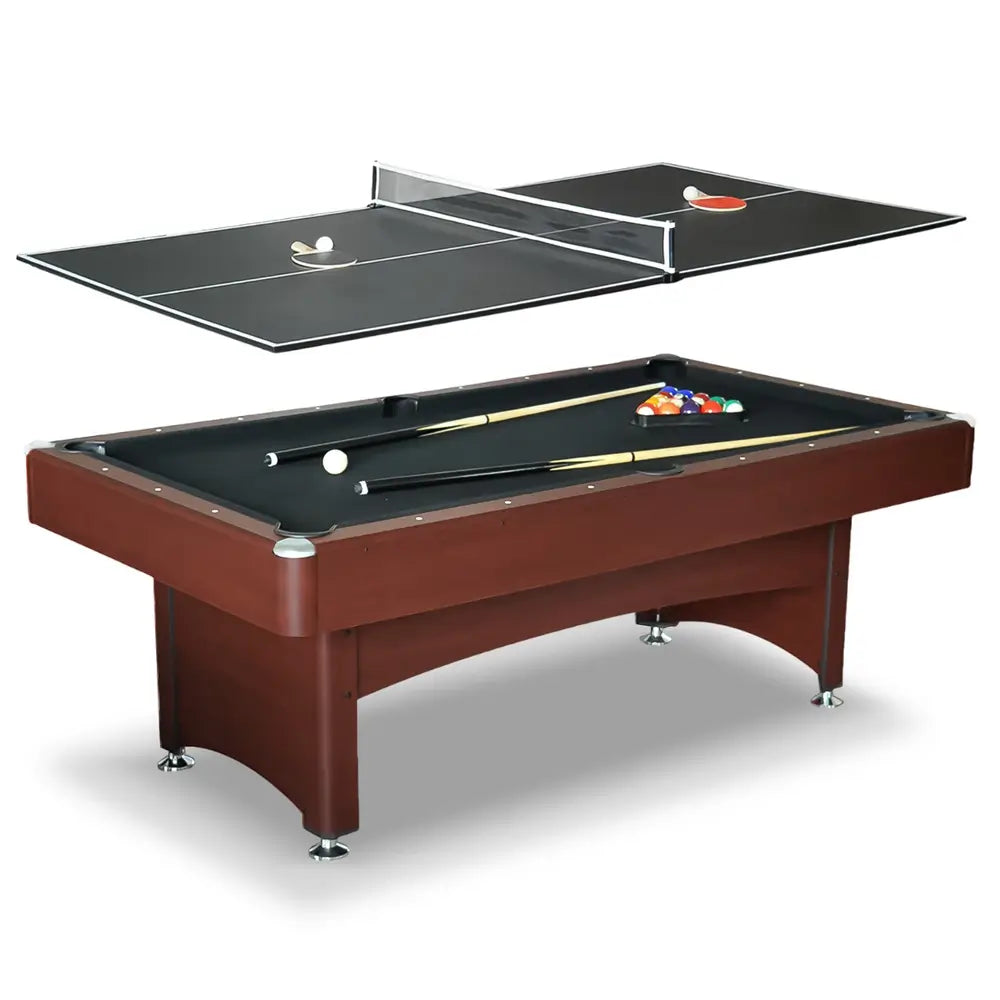 BG4023_H1 Hathaway Bristol 7-ft Pool Table – Cherry Finish Combo - Image 1