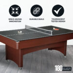 Hathaway Bristol 7-ft Pool Table – Cherry Finish Combo - Image 2