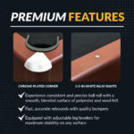 Hathaway Bristol 7-ft Pool Table – Cherry Finish Combo - Image 3