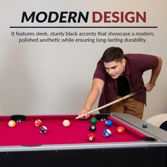 Hathaway 6-ft Triple Threat 3-in-1 Multi Game Table - Image 7