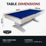 Hathaway Montecito Pool Table – Driftwood Finish - Image 12