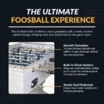 Hathaway Montecito 55-in Foosball Table Driftwood - Image 6