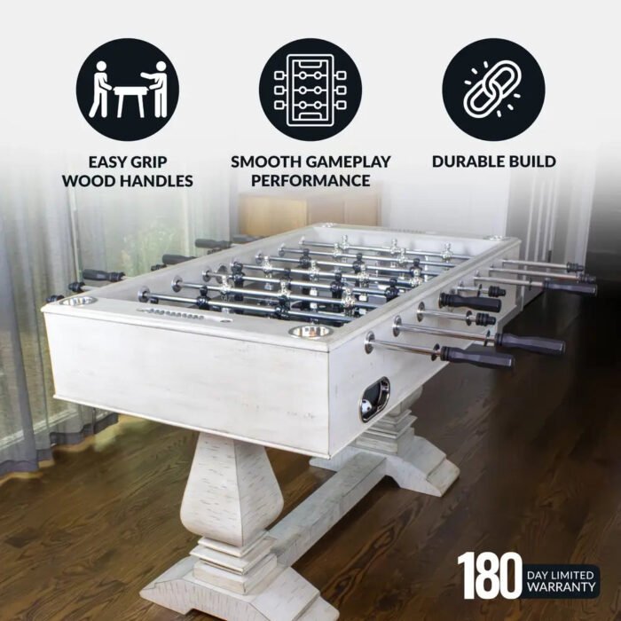 Hathaway Montecito 55-in Foosball Table Driftwood - Image 3