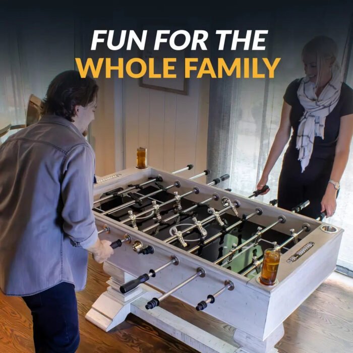 Hathaway Montecito 55-in Foosball Table Driftwood - Image 7