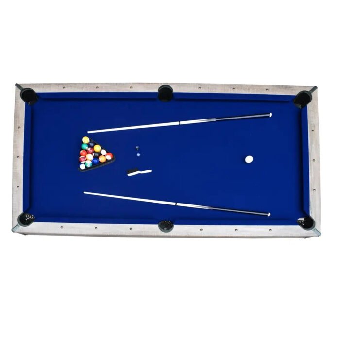 Hathaway Logan 7-ft Pool Table – Rustic Barnwood Combo - Image 9