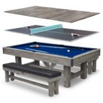 Hathaway Logan 7-ft Pool Table – Rustic Barnwood Combo - Image 8
