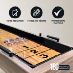 Hathaway Excalibur 9-ft Shuffleboard Table – Driftwood - Image 4