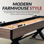 Hathaway Excalibur 9-ft Shuffleboard Table – Driftwood - Image 7