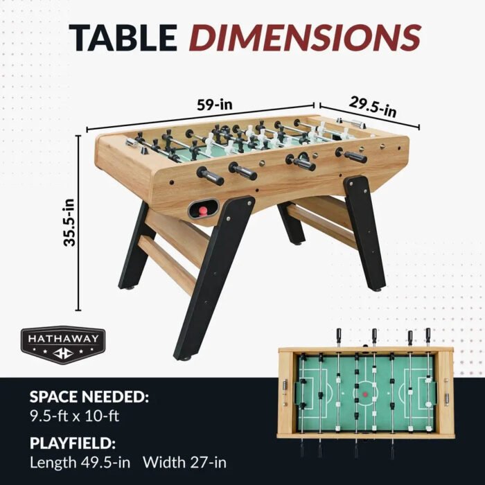 Hathaway Center Stage 59-in Pro Foosball Table - Image 2