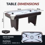 Hathaway Midtown II 6-ft Air Hockey Table with LED Scoring - Image 2