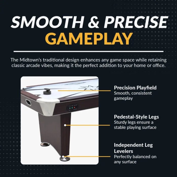 Hathaway Midtown II 6-ft Air Hockey Table with LED Scoring - Image 3