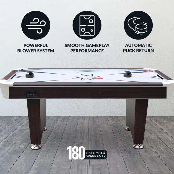 Hathaway Midtown II 6-ft Air Hockey Table with LED Scoring - Image 4