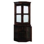RAM Game Room Corner Bar Cabinet - Cappuccino - Image 2