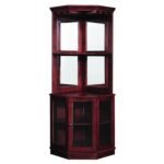 RAM Game Room Corner Bar Cabinet - English Tudor