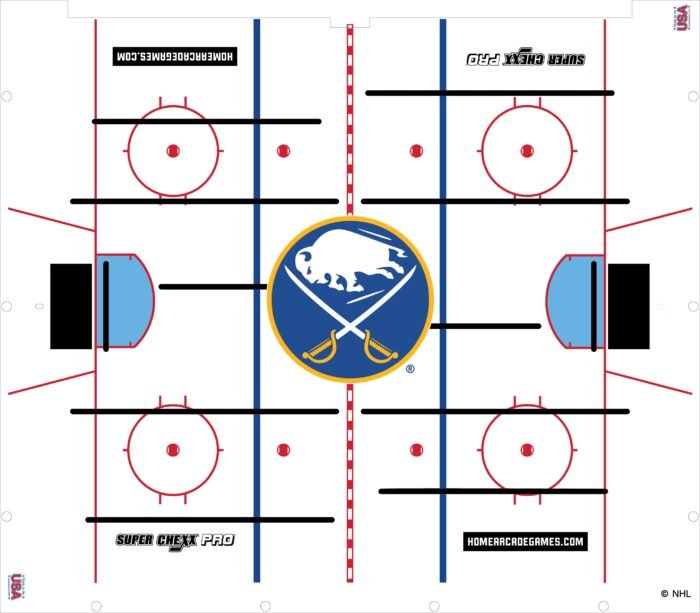 Buffalo Sabres NHL Super Chexx Pro Bubble Hockey - Image 3