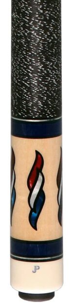 Blue Stain w/ Ivory Inlays Pechauer Cue - Image 2