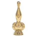 Ball and Pin Bowling Figure, Gold - 4"