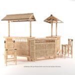 RAM Game Room 60" Bamboo Tiki Bar - Image 6