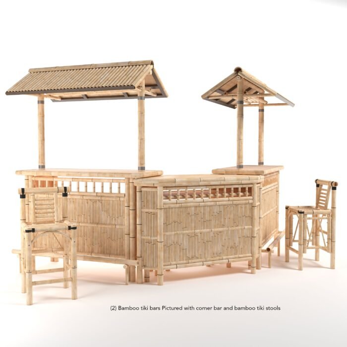 RAM Game Room 60" Bamboo Tiki Bar - Image 6
