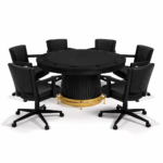 RAM Game Room Prohibition 60" Poker Table - Black - Image 8