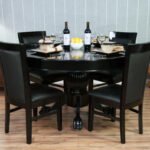 Black Round Dining Top