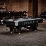 Brunswick Black Wolf Pro 9ft American Pool Table With Gully Return - Matte Black