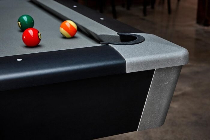 Brunswick Black Wolf Pro 9ft American Pool Table With Gully Return - Matte Black - Image 2