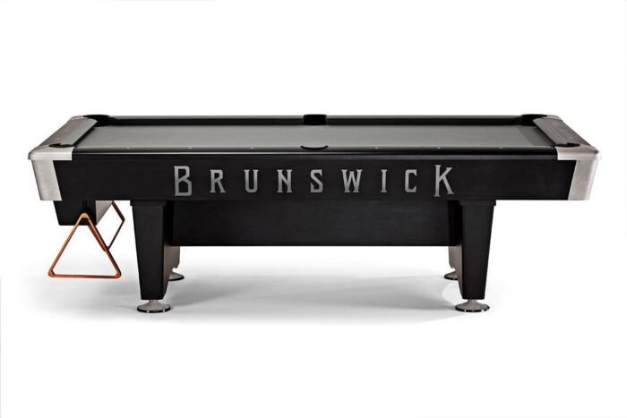 Brunswick Black Wolf Pro 8ft American Pool Table With Gully Return - Matte Black - Image 3