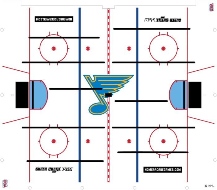 St. Louis Blues NHL Super Chexx Pro Bubble Hockey - Image 3