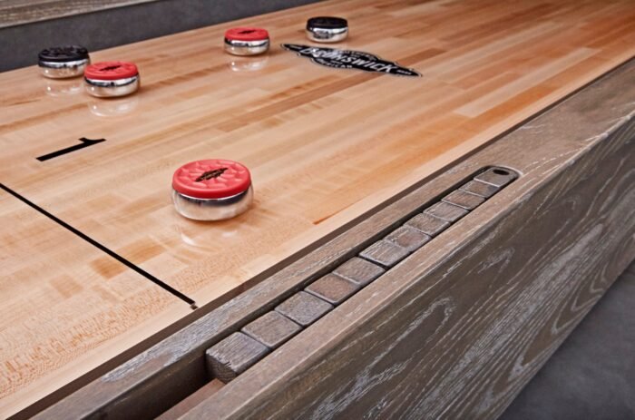 Brunswick Brixton 12ft Shuffleboard Table - Driftwood - Image 3