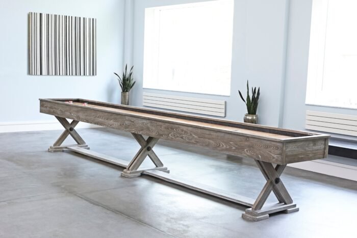 Brunswick Brixton 14ft Shuffleboard Table - Driftwood - Image 5