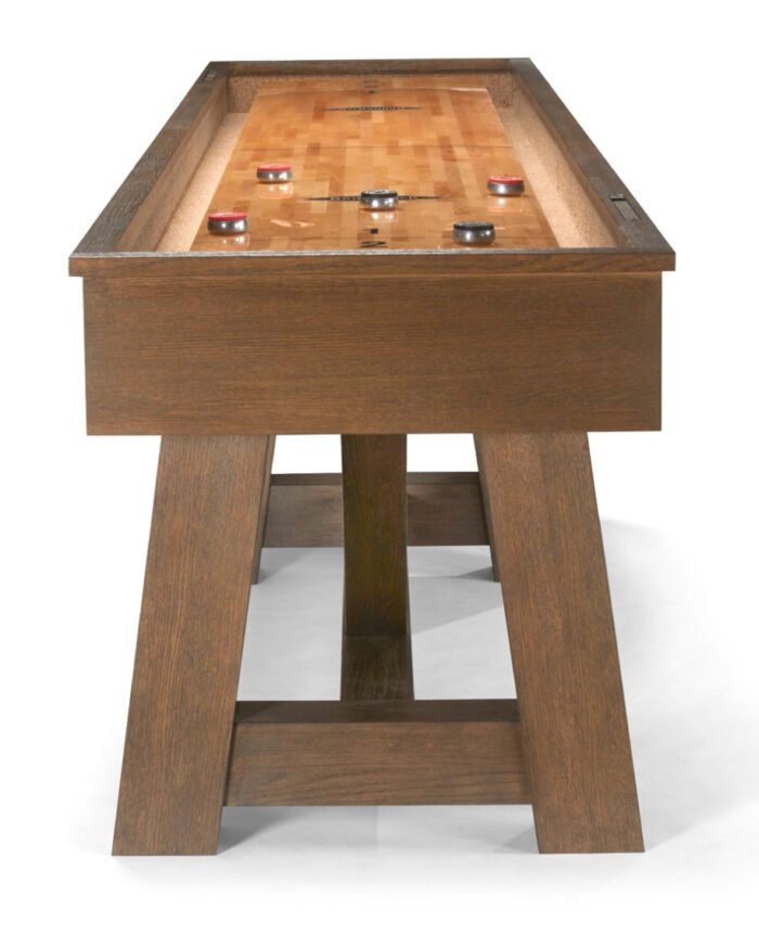 Brunswick Botanic 12ft Shuffleboard Table -  Rustic Dark Brown - Image 3