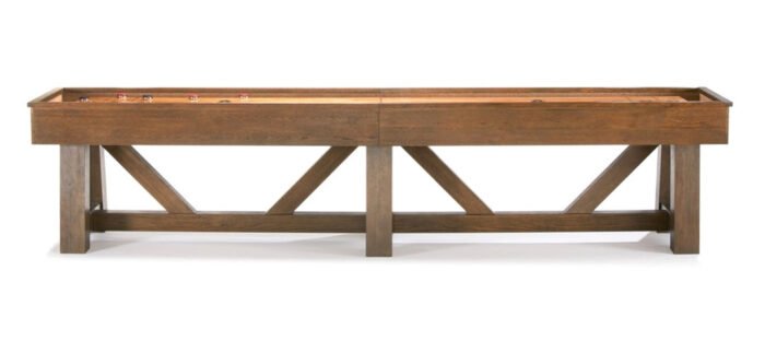 Brunswick Botanic 12ft Shuffleboard Table -  Rustic Dark Brown - Image 5
