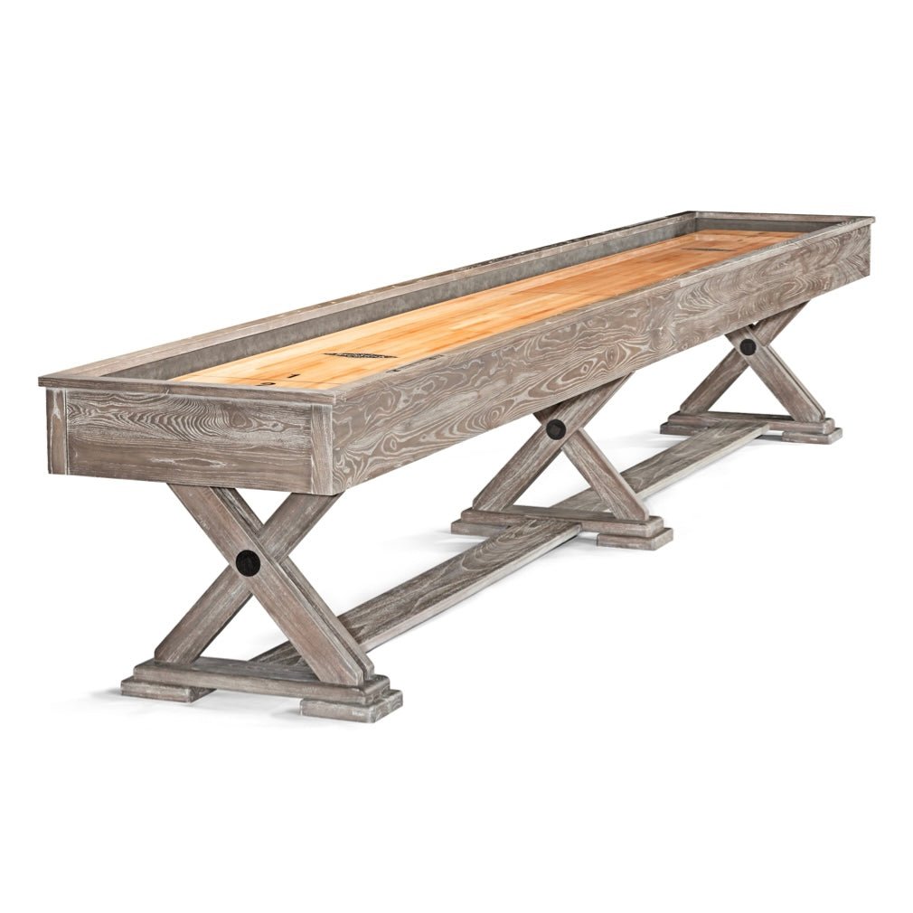 BrunswickBrixtonShuffleboardTable_c0b071a4-42bc-4cb5-8c5e-cfe1c2d3f959 Brunswick Brixton 12ft Shuffleboard Table - Driftwood - Image 1