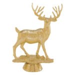 Buck / Deer Figure, Gold - 5 1/4" Trophy Figure