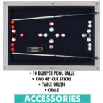 Freetime Fun Baddah Bing 54" Oak Wood Bumper Pool - Image 5