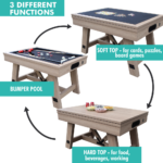 Freetime Fun Baddah Bing 54" Bumper Pool Table in Rustic Oak - Image 8