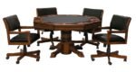 Level Best 54" 3 in 1 Game Table set with 4 Rocker-Swivel Chairs - Image 2
