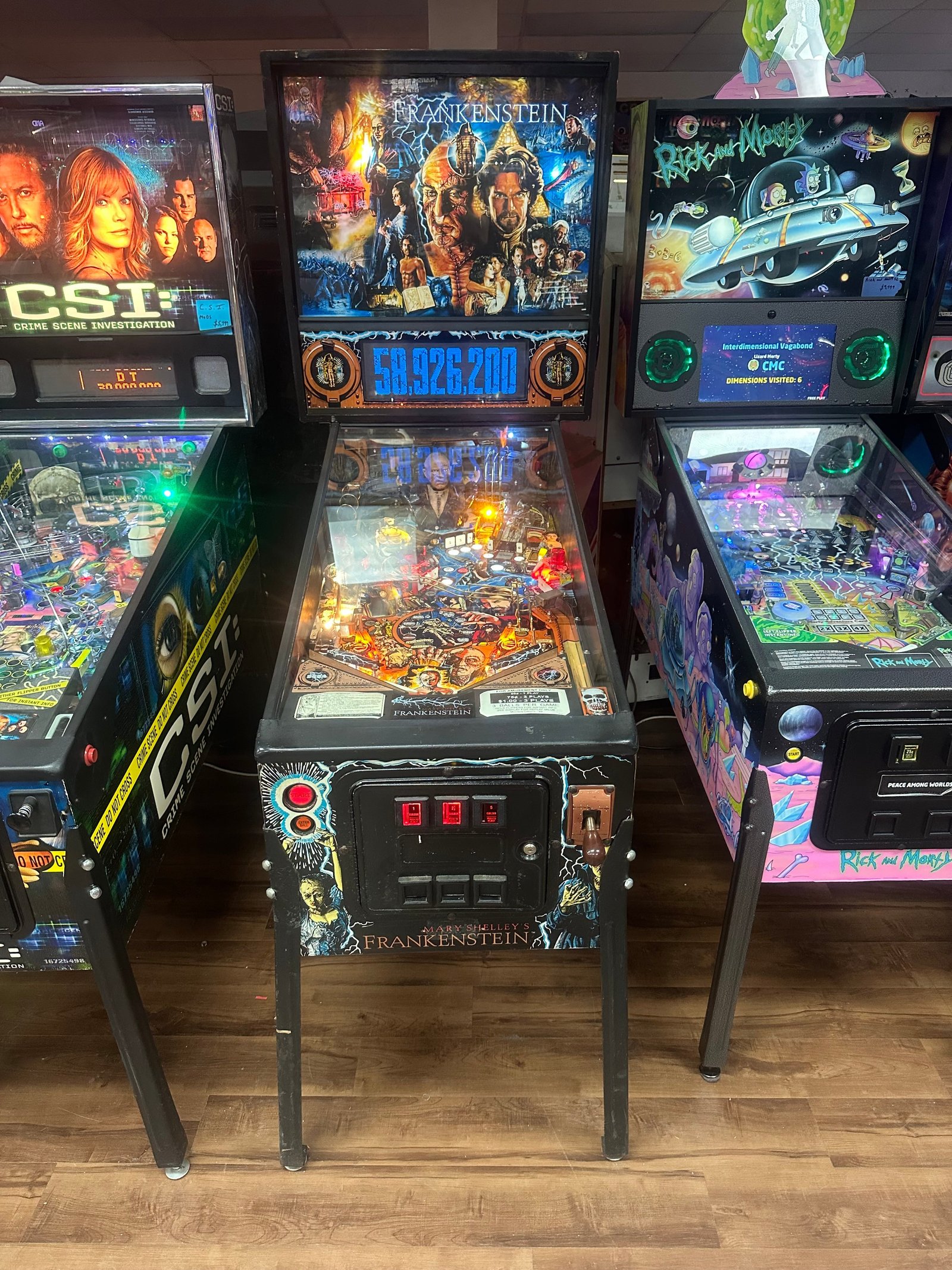 C35F1203-EF74-463D-A9BA-5A50FC9D2F7F SEGA Mary Shelley's Frankenstein Pinball Machine - Image 1