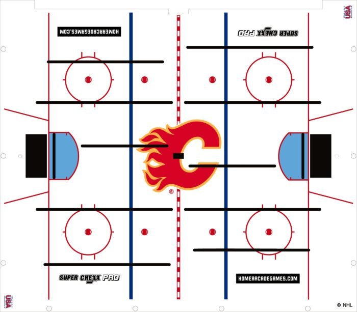 Calgary Flames NHL Super Chexx Pro Bubble Hockey - Image 3