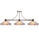RAM Game Room Cosmopolitan - 56" 3 LT Billiard Light - Bronze