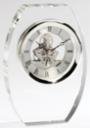 Elegant Oval Crystal Clock