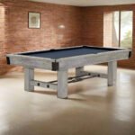 Brunswick Canton 8ft American Pool Table With Drop Pocket - Rustic Grey