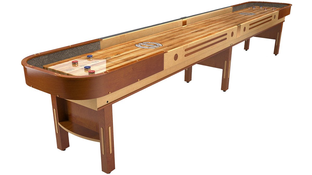 Champion_Grand-Champion-LE_ebfe95f1-118d-4dcb-b083-4dc1bb4489ed Champion 9' Limited Edition Shuffleboard Table - Image 1