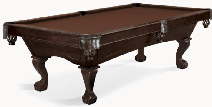 Brunswick 8' Allenton Pool Table with Ball and Claw Leg - Image 12
