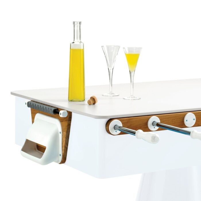 FAS Ciclope White Outdoor Foosball Table Free Entertainment Top - Cover & Balls - Image 7
