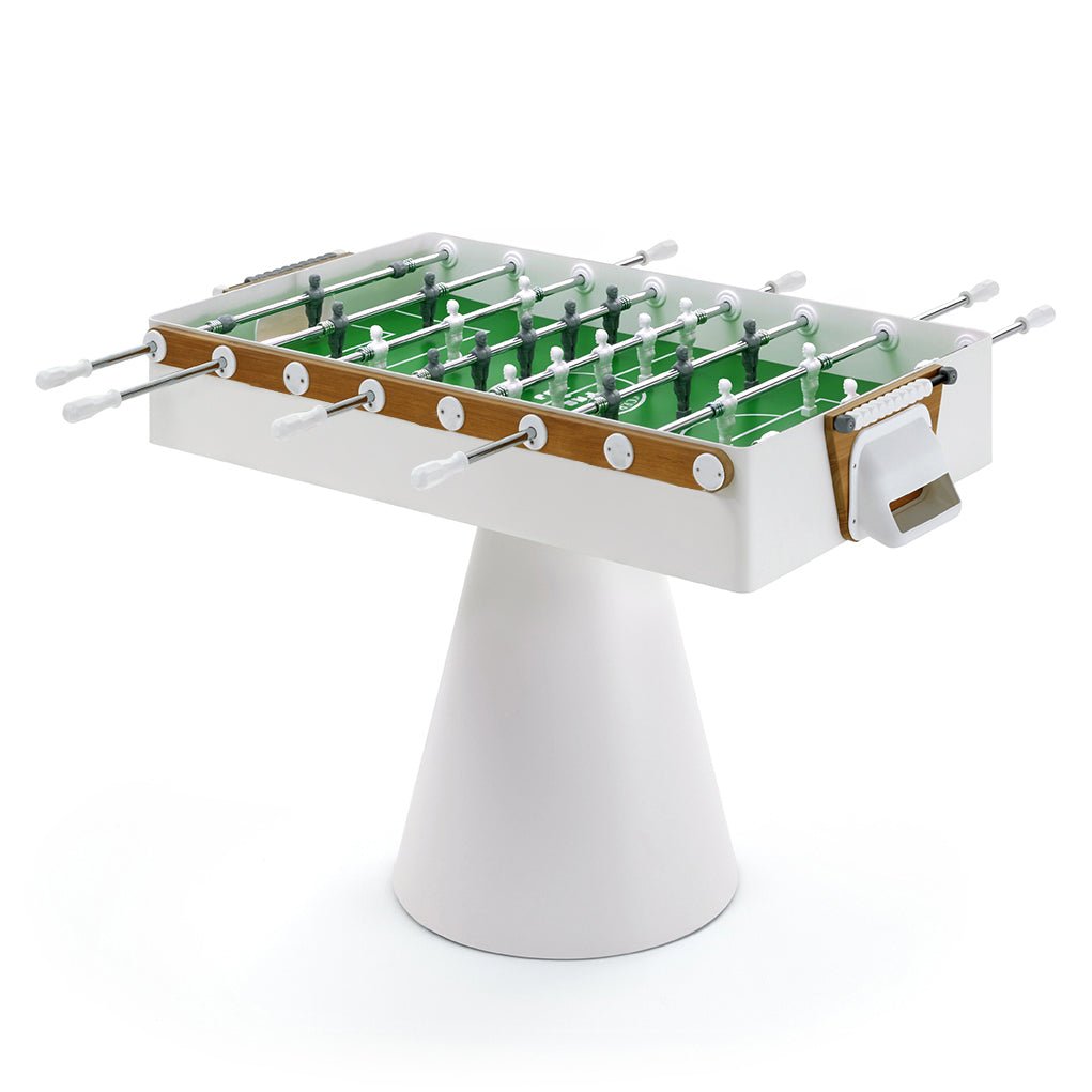 CiclopeBianco_telescopicsq FAS Ciclope White Outdoor Foosball Table Free Entertainment Top - Cover & Balls - Image 1